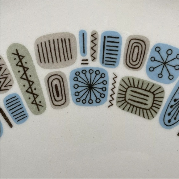 Vintage MCM Canonsburg Pottery Dinner Plate - Picture 5 of 5